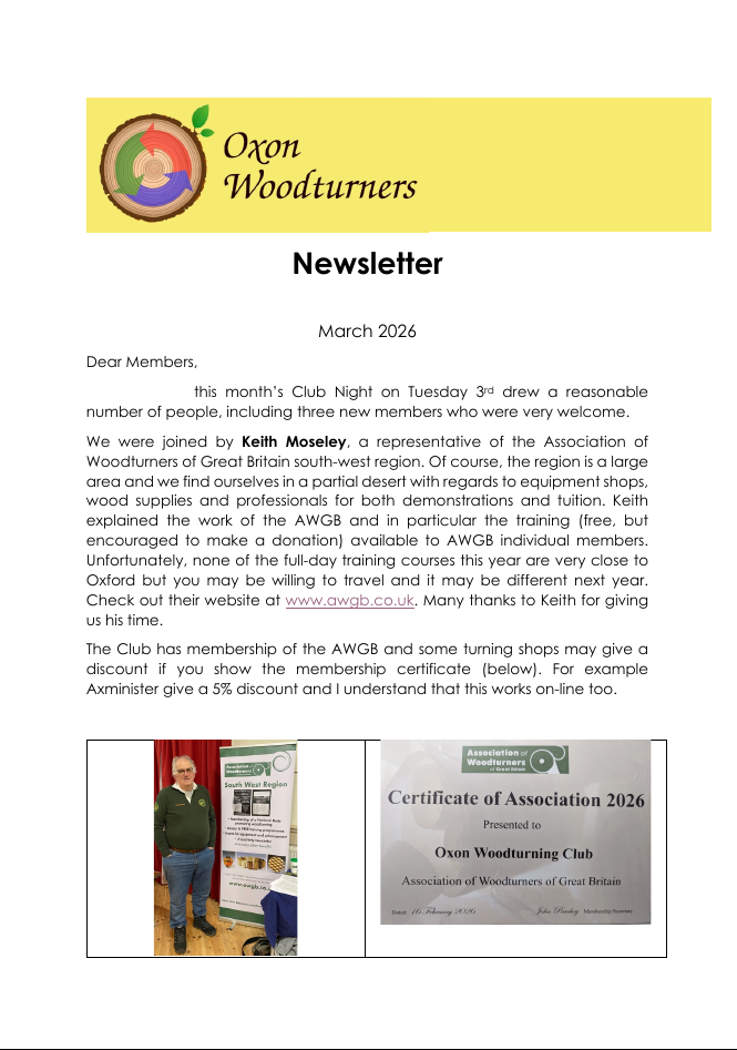 Newsletter March 2026